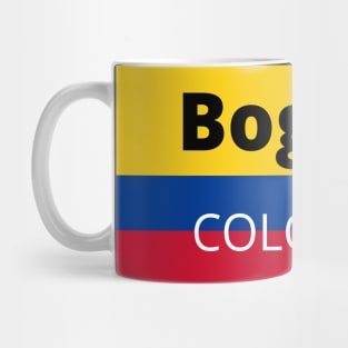 Bogotá City in Colombian Flag Mug